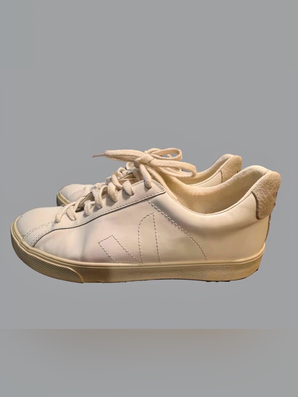 Veja Esplars White Low-Top Sneakers Mens Size 9